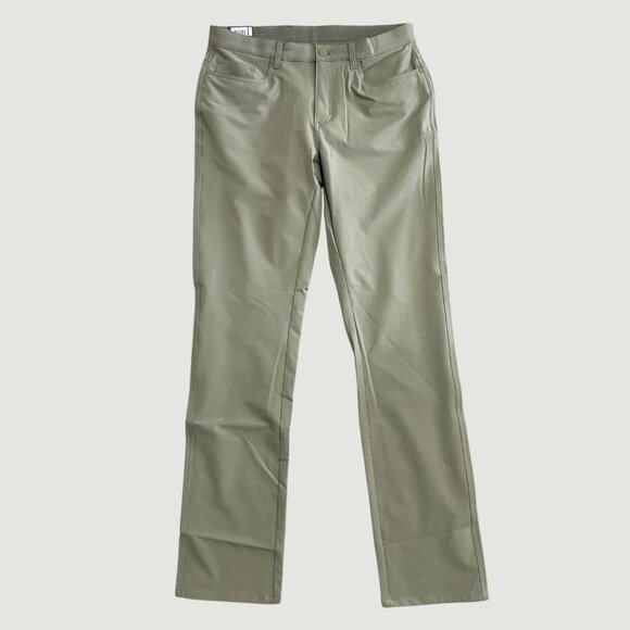 NEW Greg Norman Ultimate Men's 32X34 5 Pocket Pant Stretch Olive Green - Picture 3 of 9